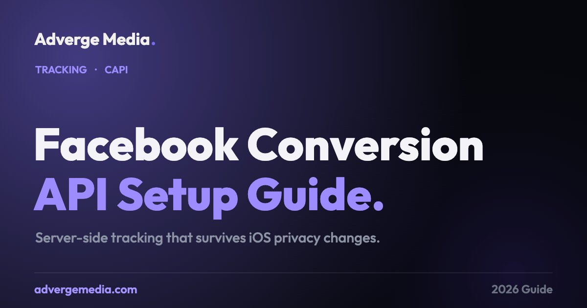 Facebook Conversion API Setup Guide | Adverge Media